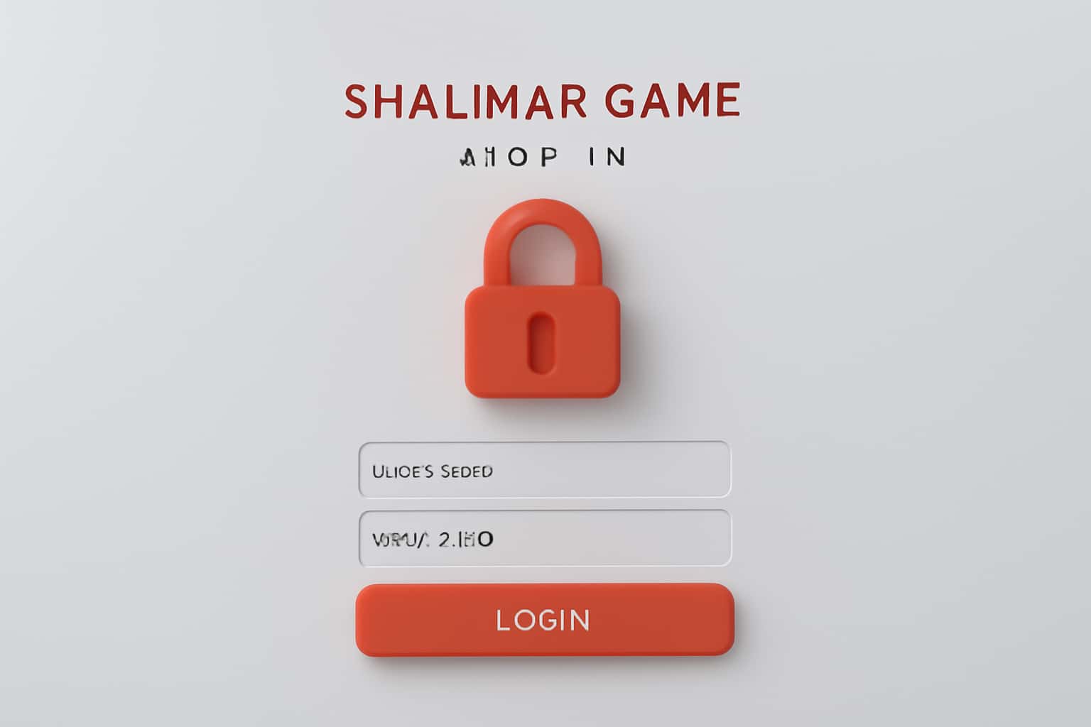 Shalimar Game Sign In & Dashboard Interface