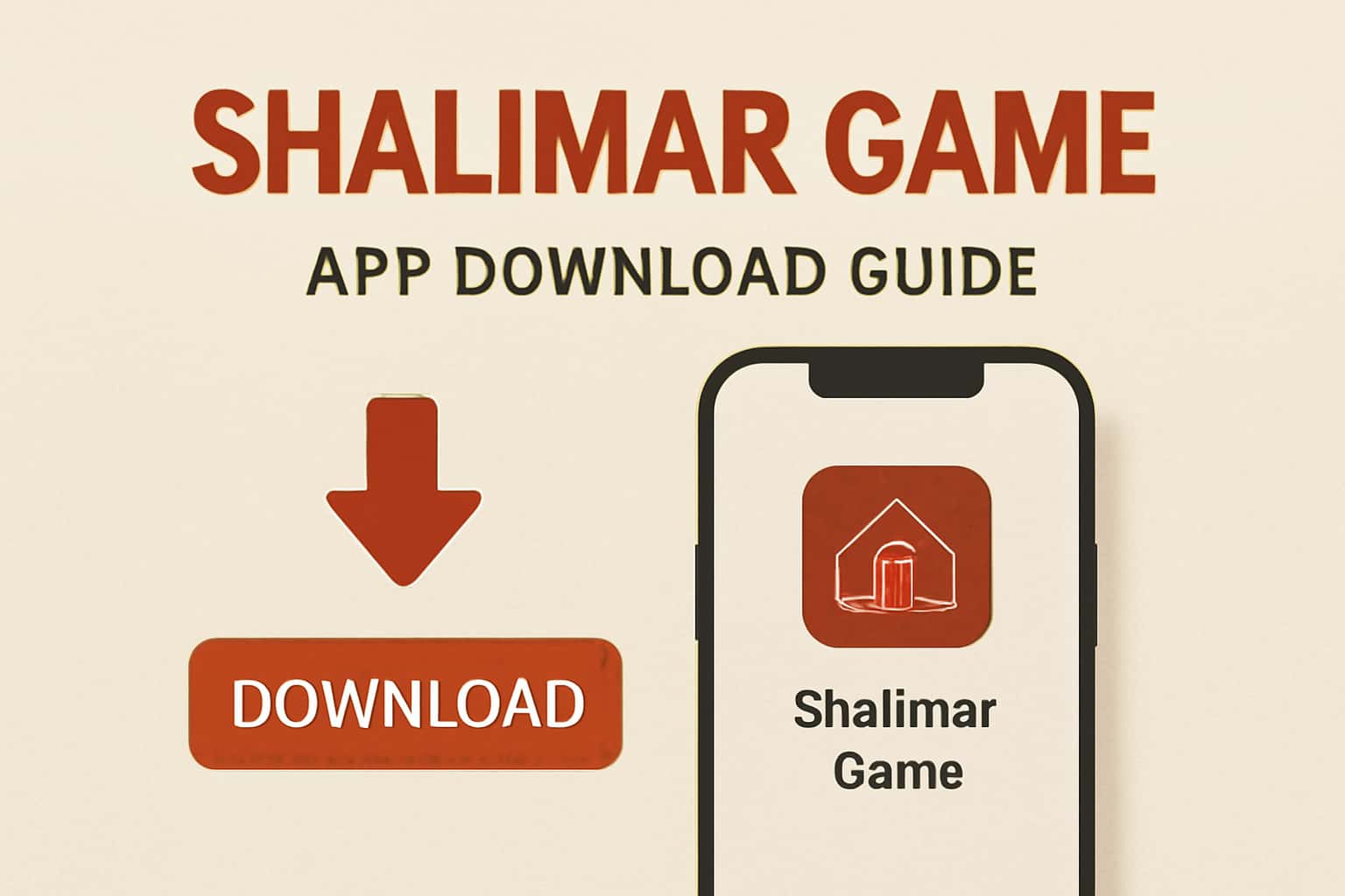 Informational graphic illustrating the download process for Shalimar Game.