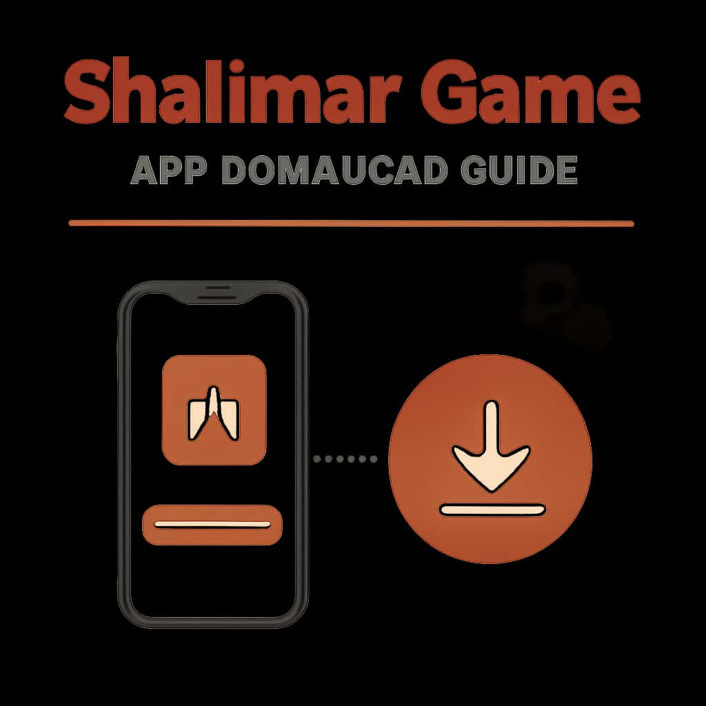 Illustration showing installation steps for the Shalimar Game app.