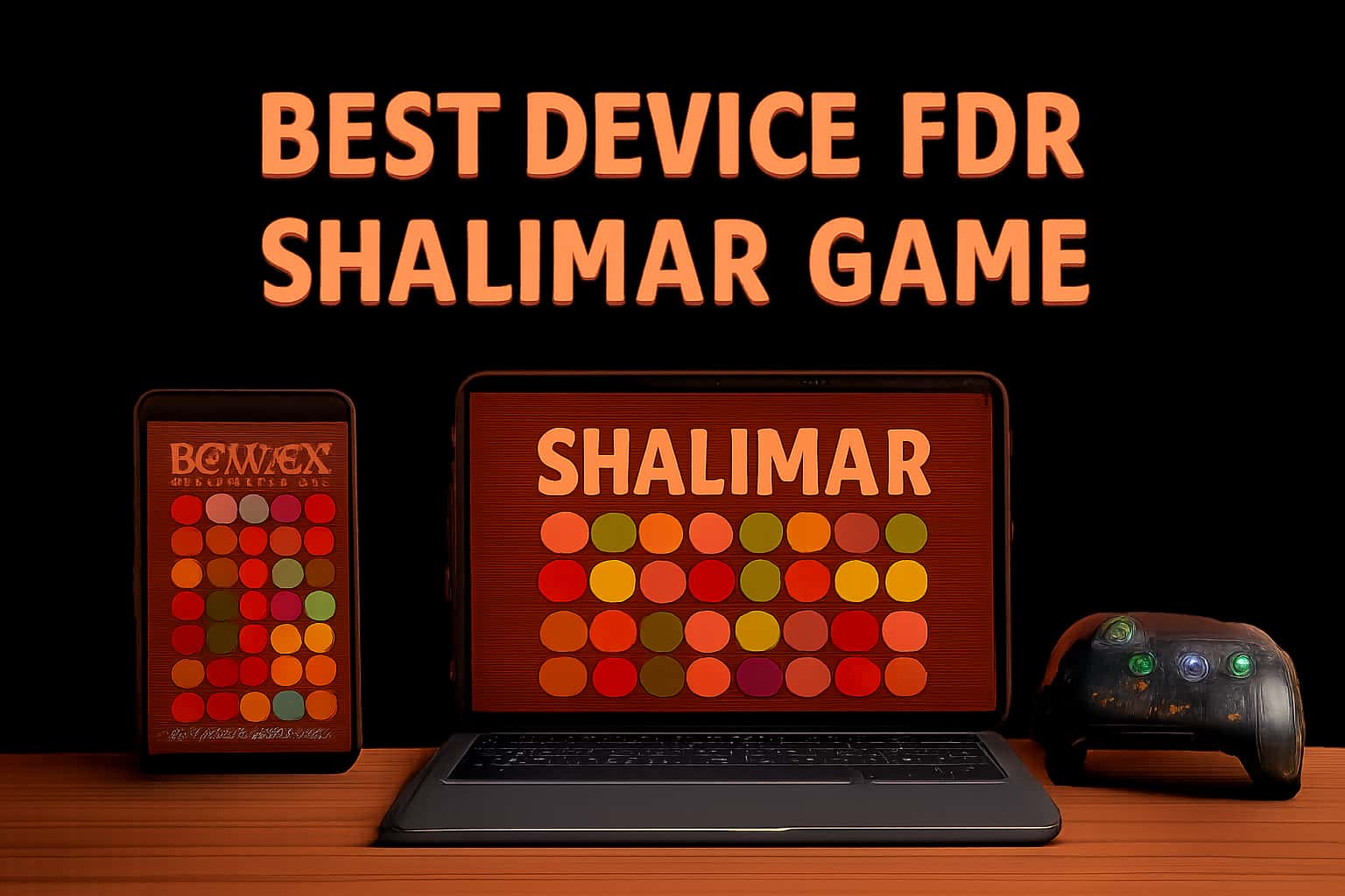 An informative graphic showcasing the best device specifications for Shalimar Game.