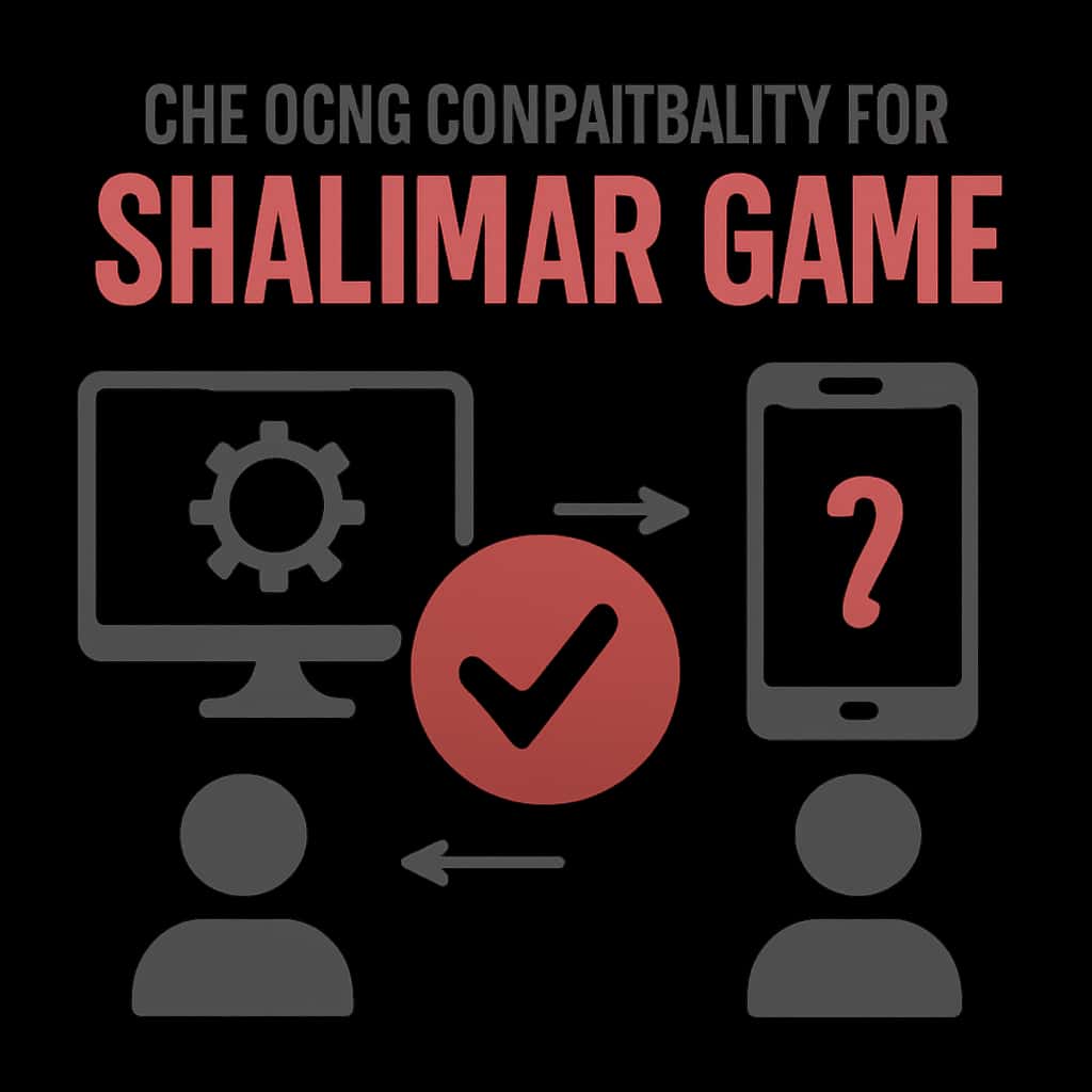 An illustration explaining how to check device compatibility for Shalimar Game.
