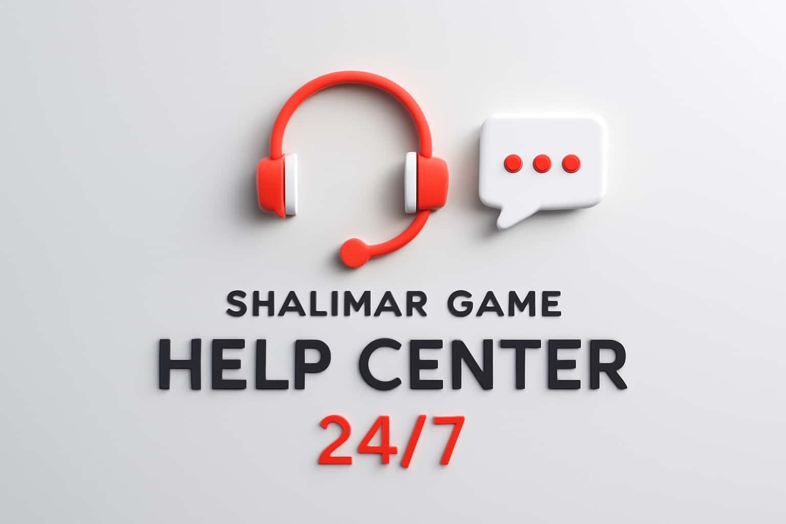 Shalimar Game Help Center 24/7 Interface