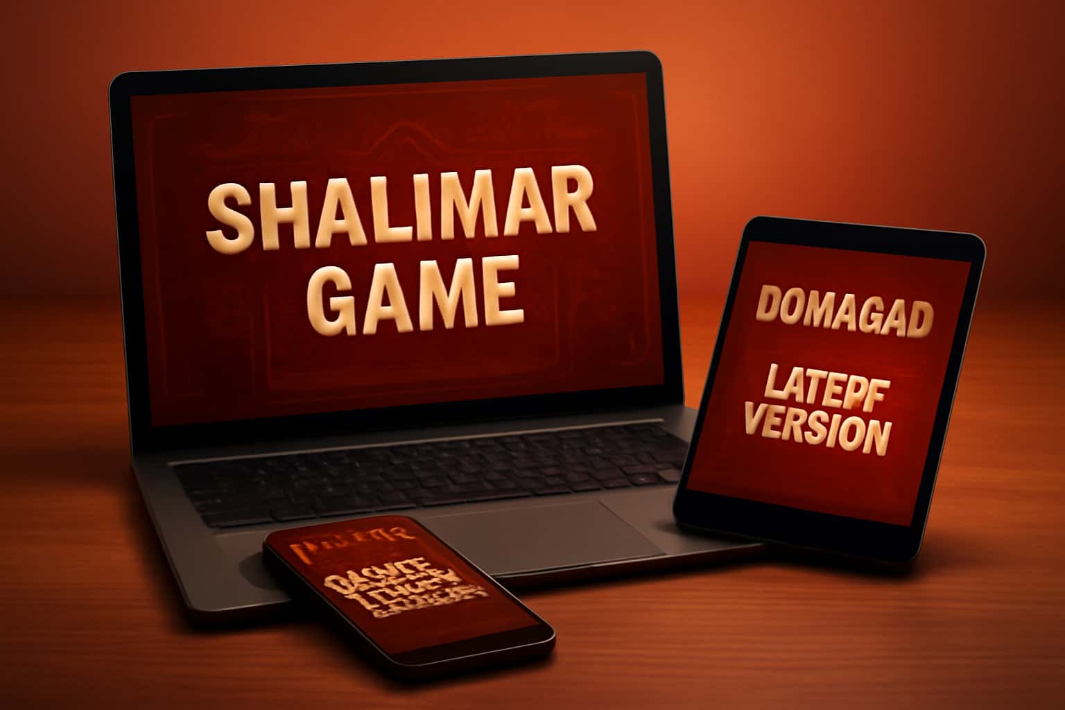 Informational scene for downloading Shalimar Game.
