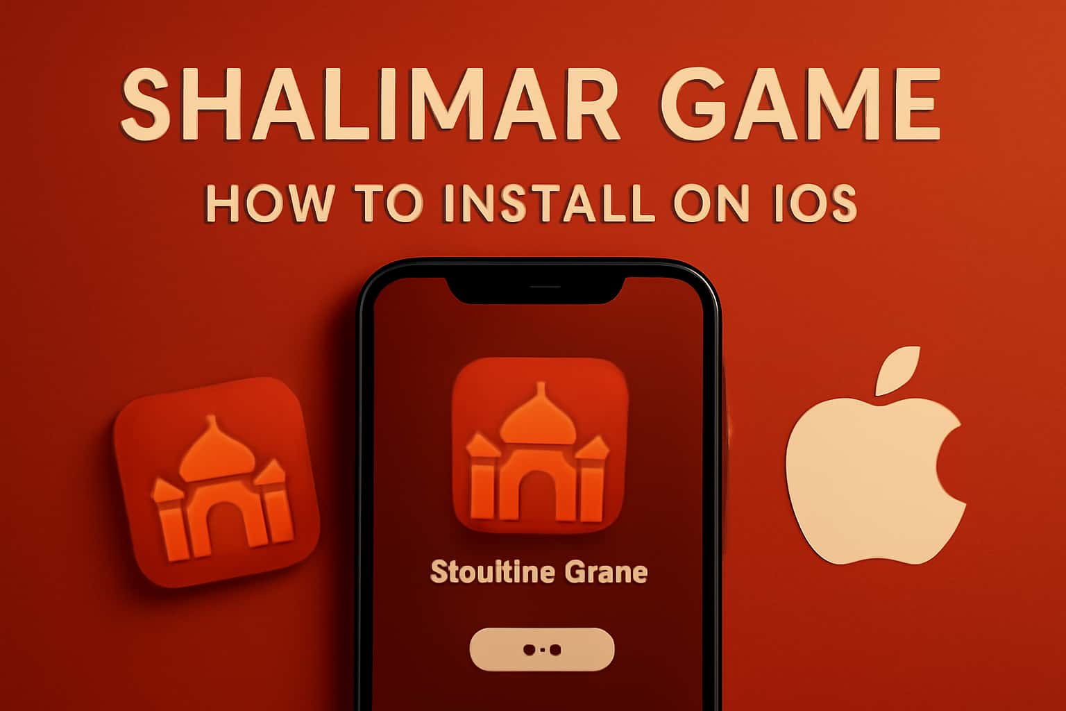 An informative display on installing Shalimar Game on iOS devices.