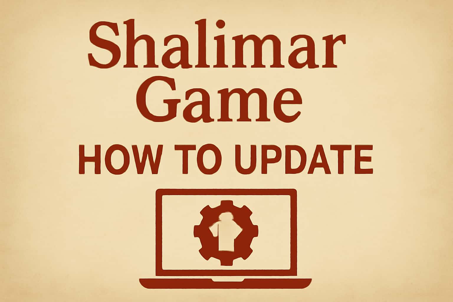An informational graphic on updating the Shalimar Game.