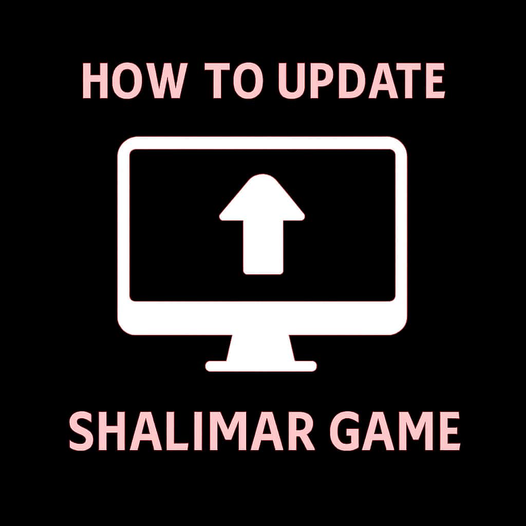 A badge icon for Shalimar Game update guide.