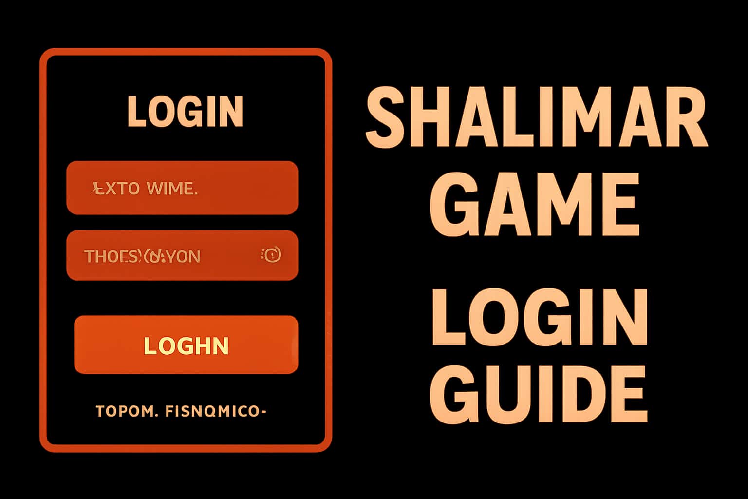 Visual representation of the Shalimar Game Login Guide with relevant imagery.