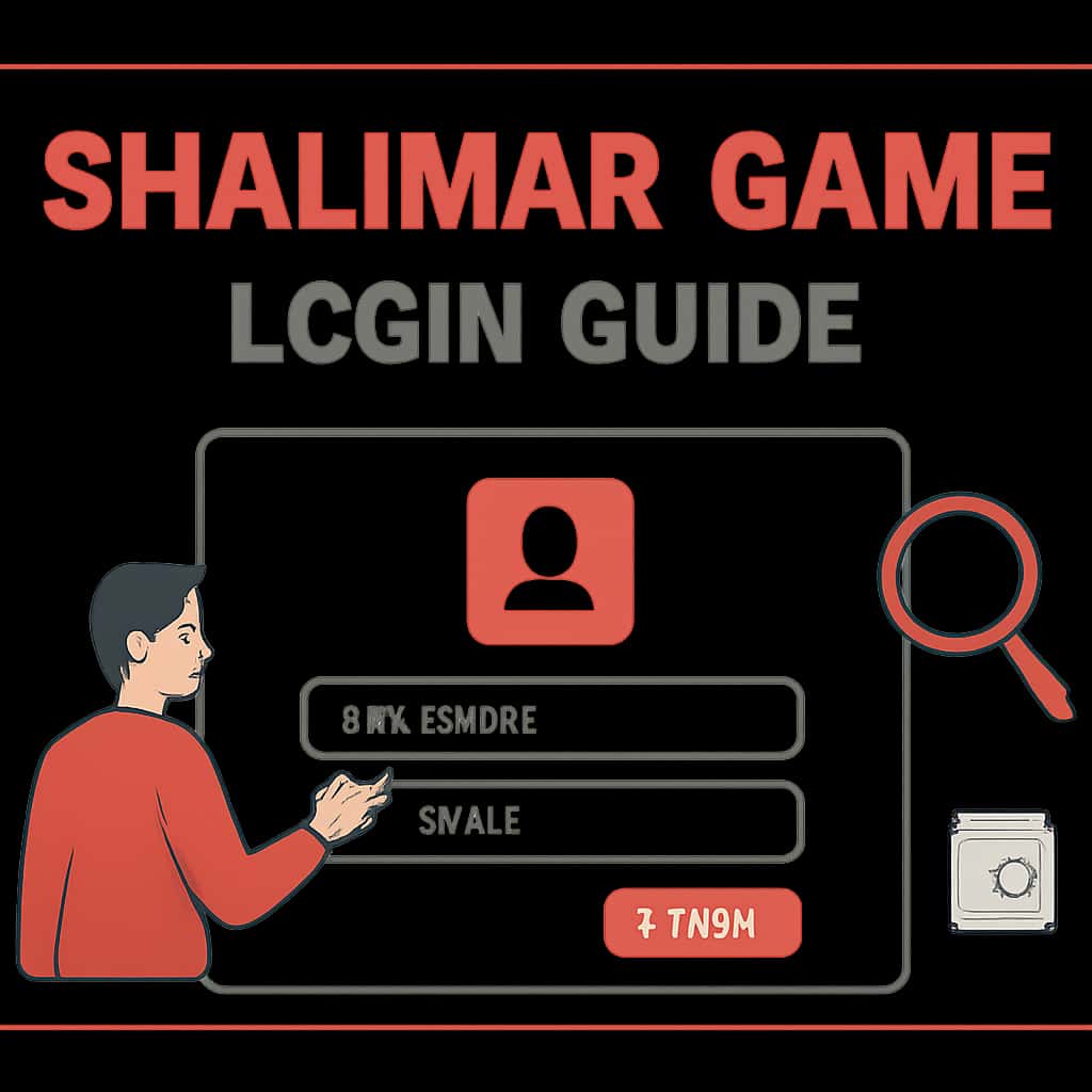 Illustration explaining login process for Shalimar Game.