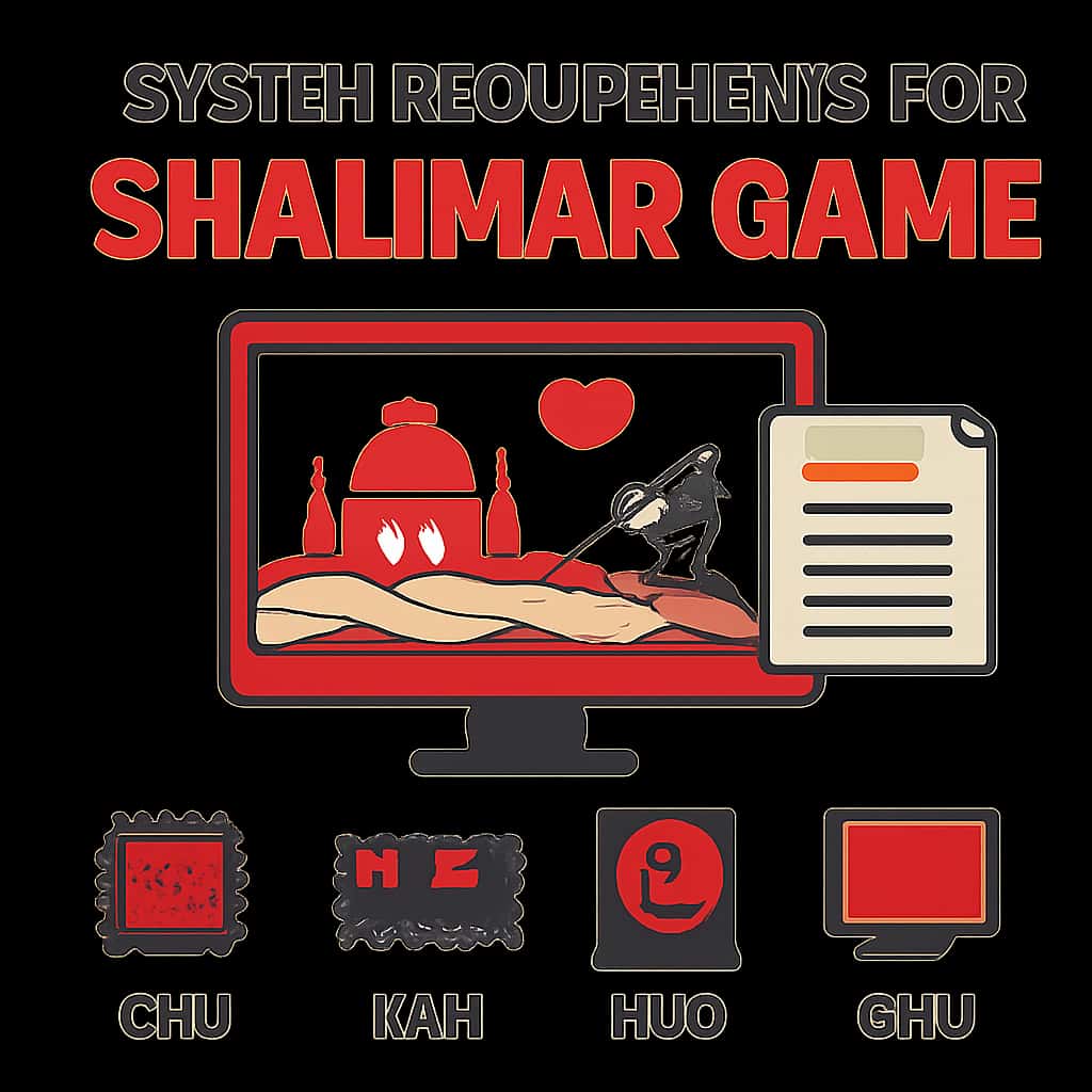 Diagram illustrating the system requirements for Shalimar Game.