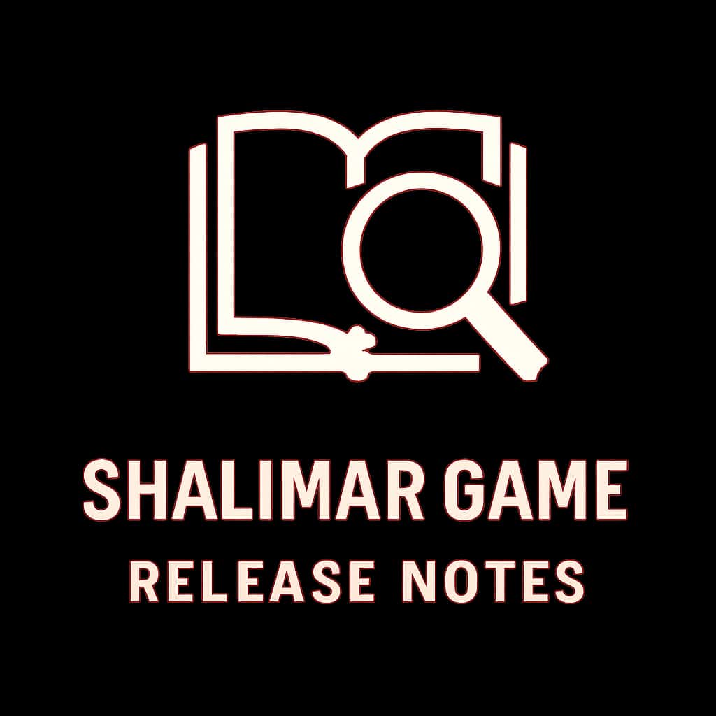 Icon representing Shalimar Game Release Notes.