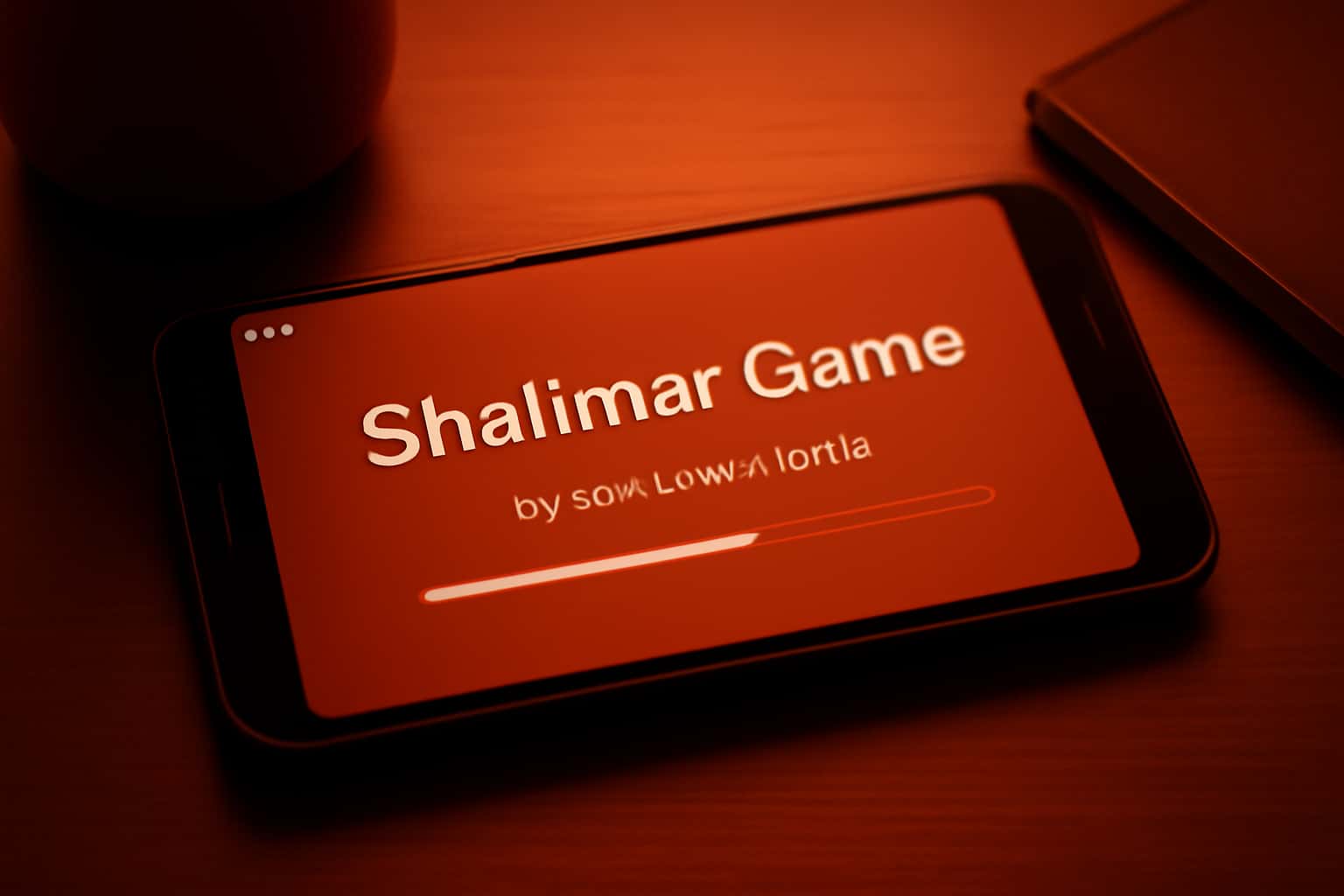 Informational scene about updating Shalimar Game on Android